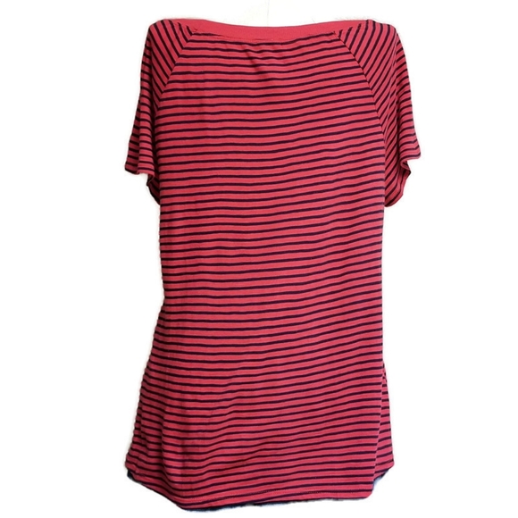 Anthropologie Red and Blue Striped Shirt - Picture 4 of 7